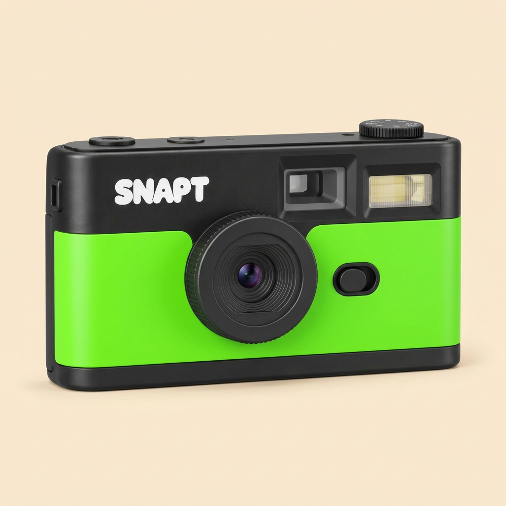 SNAPT™ Screen-Free Digital Camera – Retro Film Look | 6 Colours